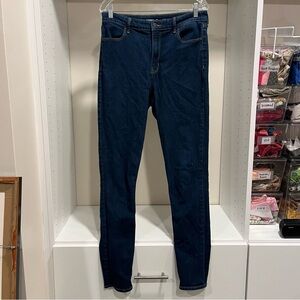 Old Navy “High-Rise Super Skinny” Jeans in Dark Blue